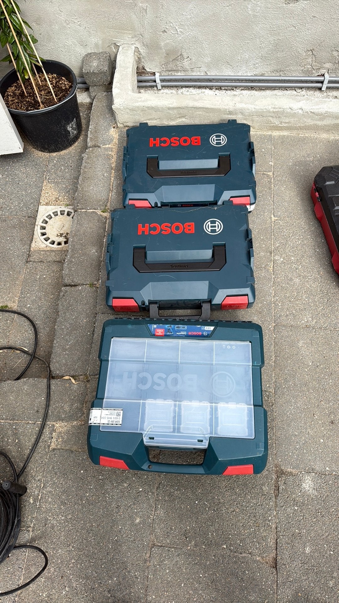 1x bosch l-box sortimo en 1x bosch schroefmachine, Doe-het-zelf en Verbouw, Gereedschapskisten, Ophalen, Gebruikt