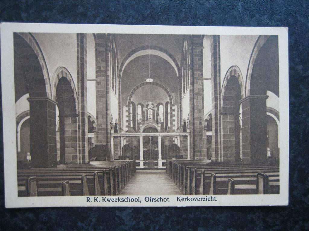 OIRSCHOT R.K. Kweekschool  kerkoverzicht, Verzenden, 1920 tot 1940, Noord-Brabant