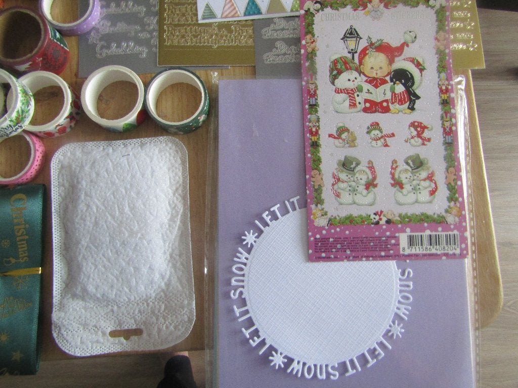 hobby pakket voor KERST kaarten, Hobby en Vrije tijd, Kaarten | Zelf maken, Ophalen of Verzenden, Nieuw, Kerst, Overige typen