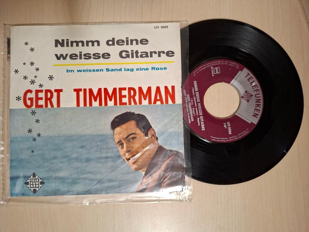Gert Timmerman - Nimm deine weisse gitarre, 7 inch, Single, Ophalen of Verzenden, Zo goed als nieuw