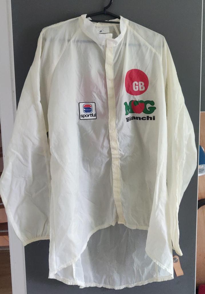 Wielershirt regenjas GB MG Bianchi, Ophalen of Verzenden, Gebruikt, Kleding