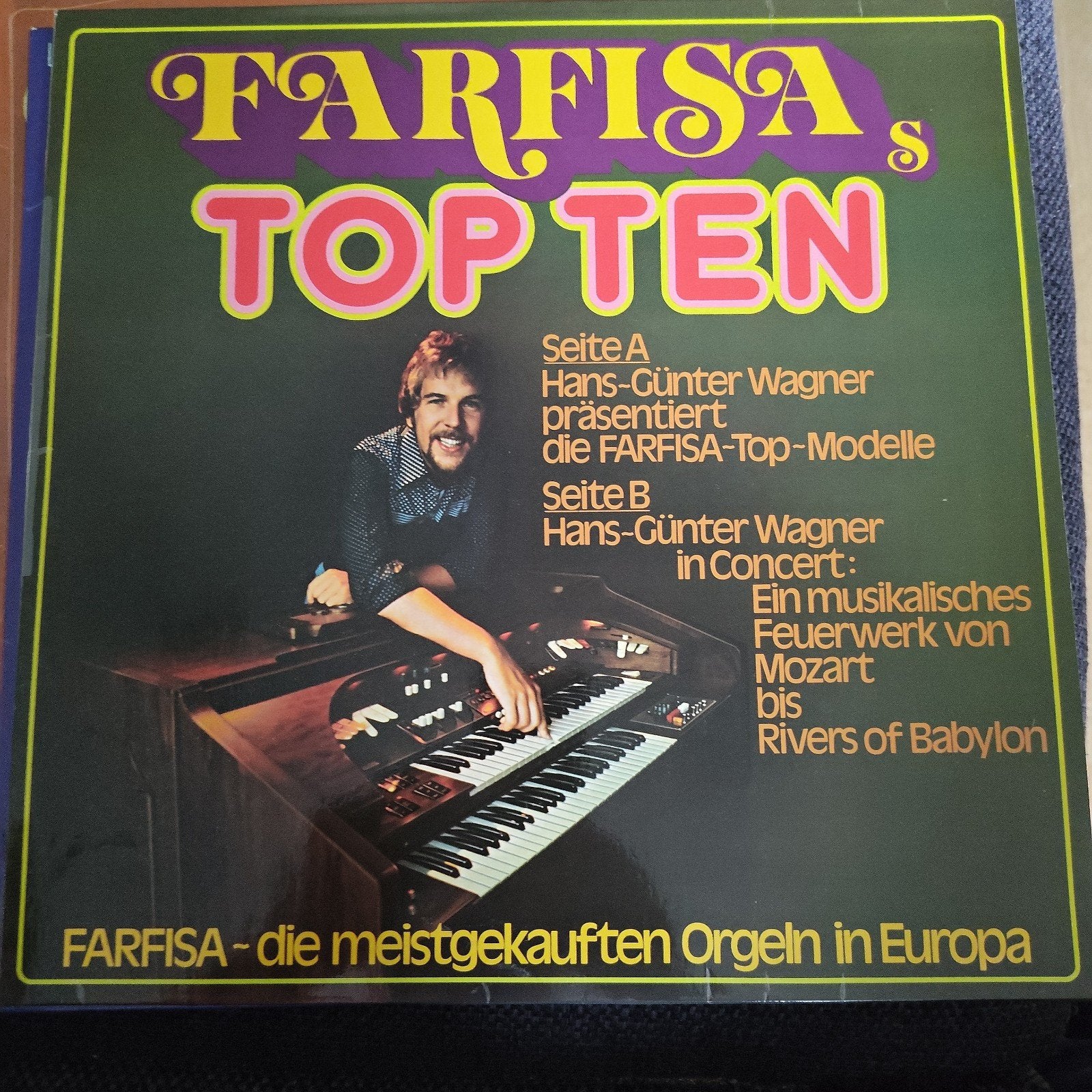 Farfisa Top Ten LP - Hans-Günter Wagner Orgelmuziek, Ophalen of Verzenden, Gebruikt, 12 inch