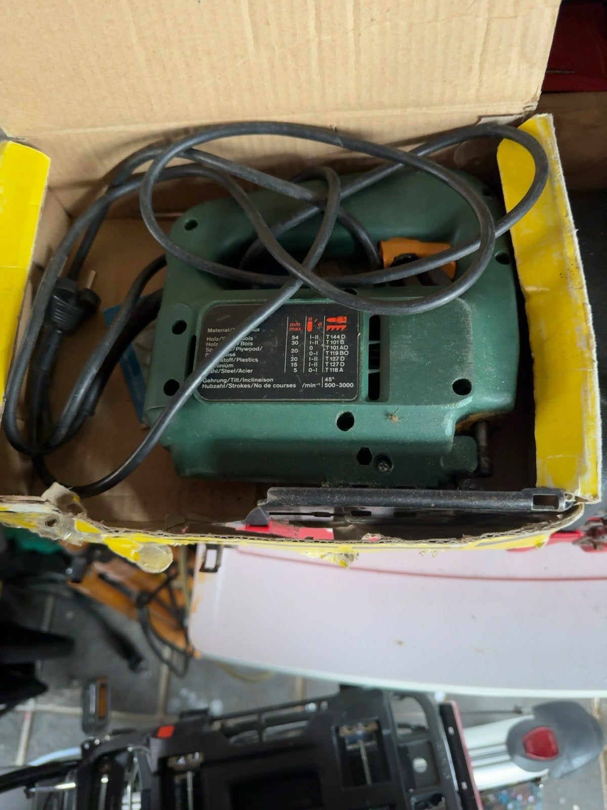 Bosch PST 54 PE Decoupeerzaag - Gebruikt, Doe-het-zelf en Verbouw, Gereedschap | Zaagmachines, Ophalen, Gebruikt, Decoupeerzaag