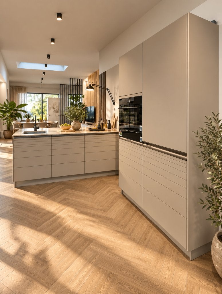 KVIK Allign - showroomkeuken met BOSCH apparatuur, Overige kleuren, Nieuw, Enkelwandige keuken, Ophalen of Verzenden
