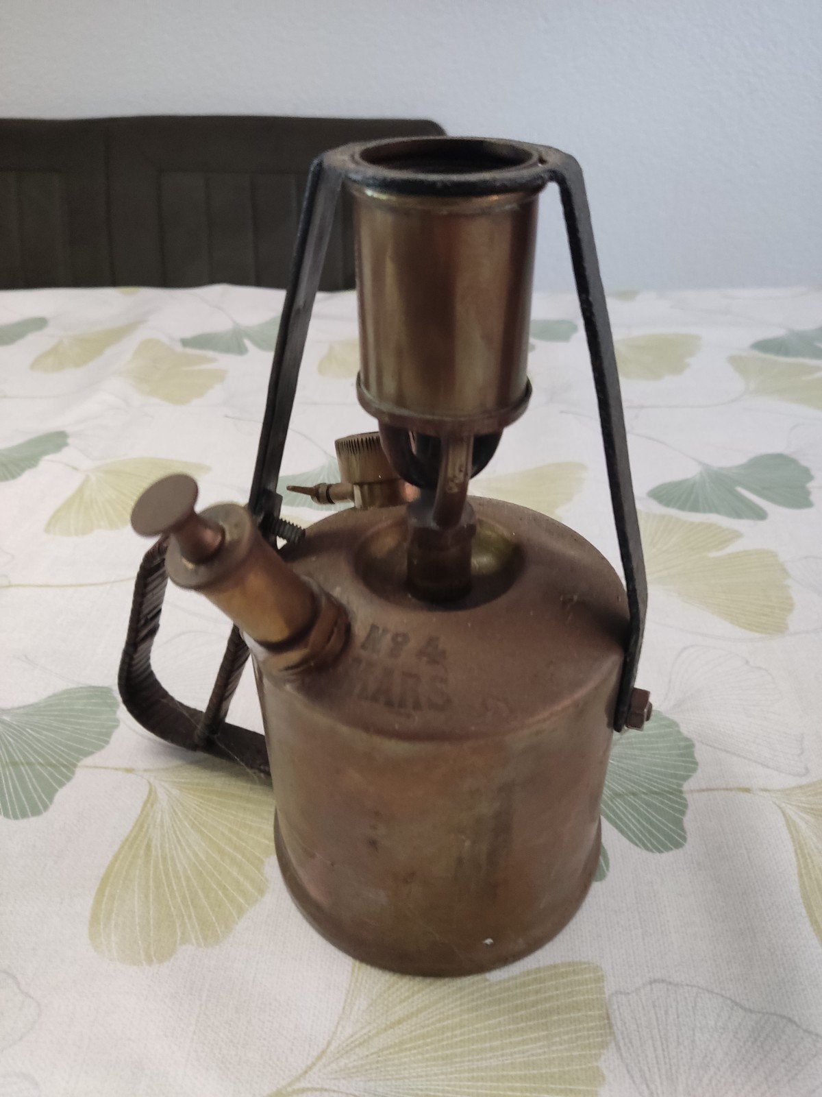 Klassieke koperen petroleumbrander - Mars No. 4, Antiek en Kunst, Ophalen of Verzenden, Koper