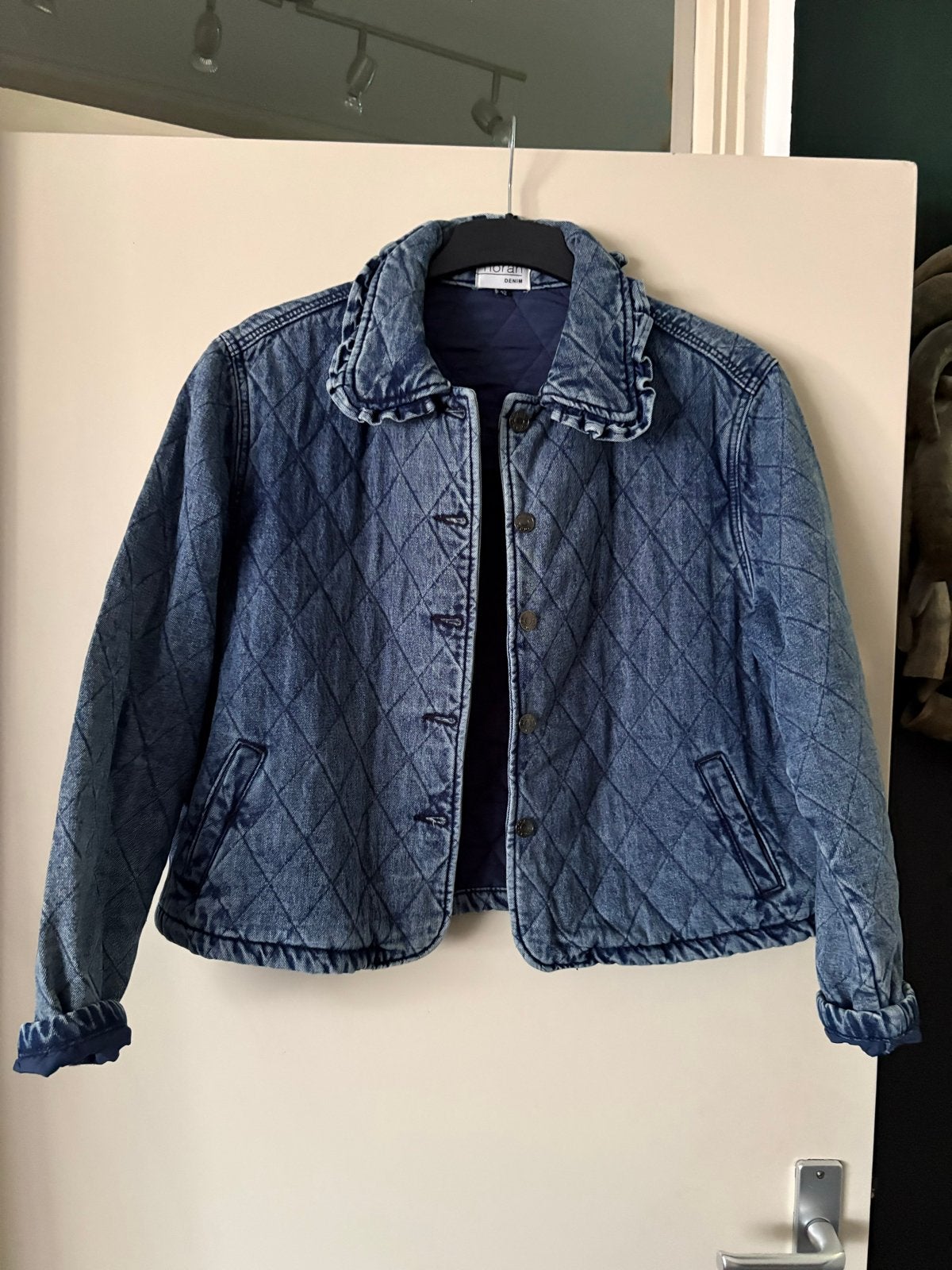 Gewatteerd spijkerjack van Norah  Denim, maat 42, Verzenden, Zo goed als nieuw, Maat 42/44 (L), Blauw