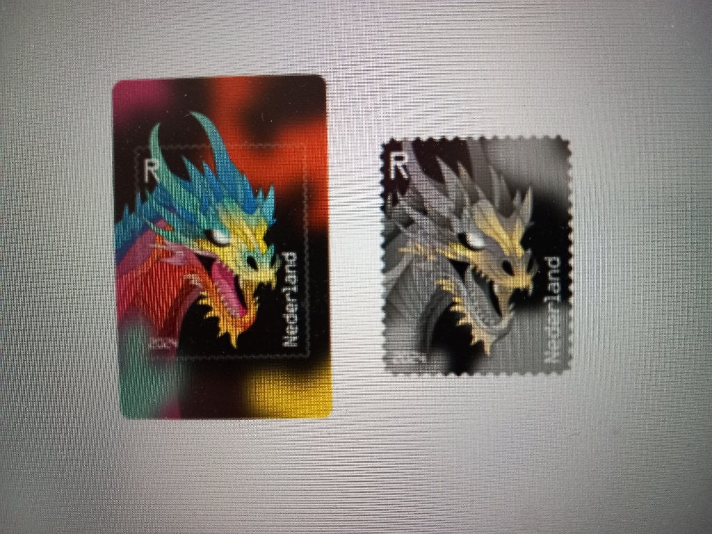 2024 Crypto zegel CR4 Draak zwart niet geclaimd postfris, Verzenden, Na 1940, Postfris