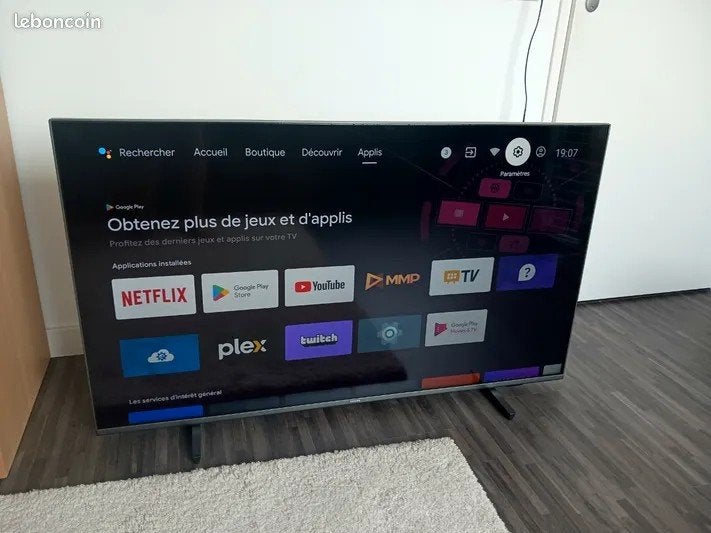 43 inch Philips 4k ambilight smart tv., Ophalen, Philips, 50 Hz, 100 cm of meer
