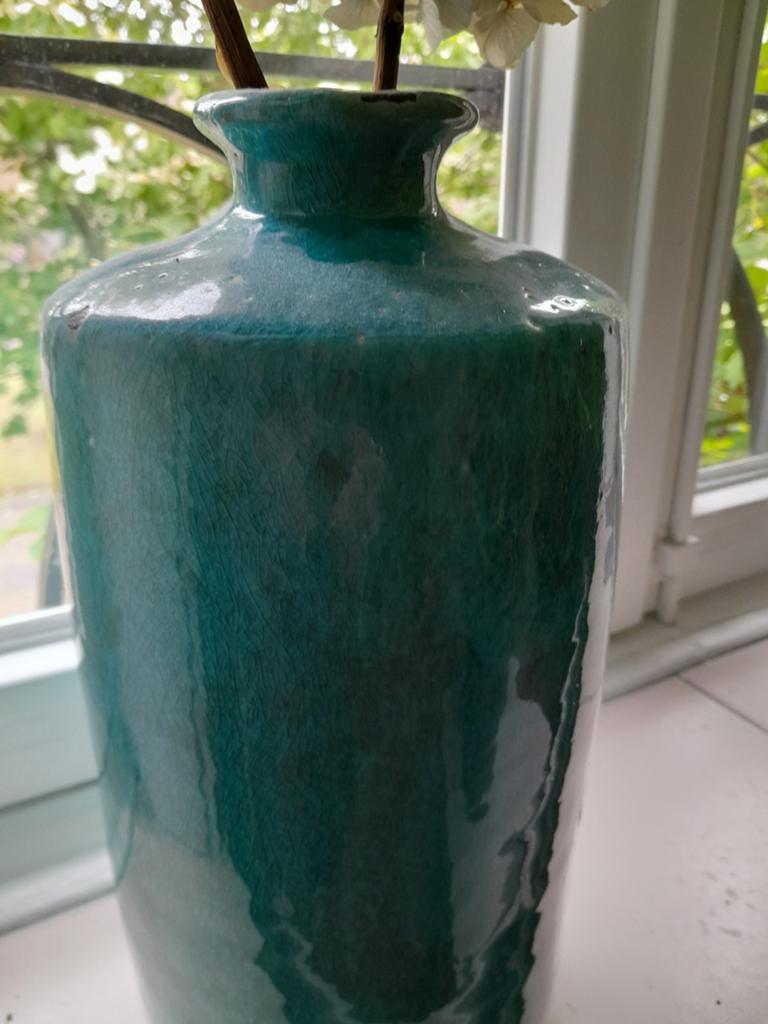 Brynxz vaas 45 cm hoog, Overige kleuren, Ophalen of Verzenden, Minder dan 50 cm, Glas