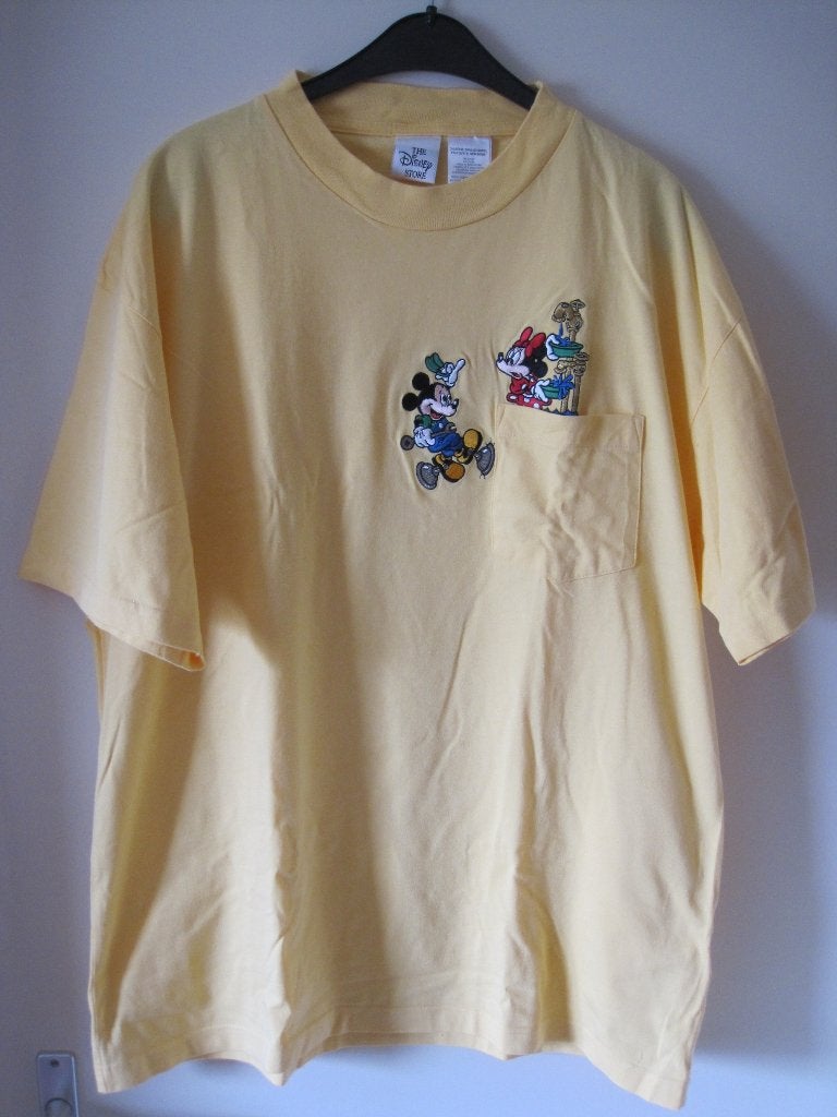 T Shirt van Disney met Mickey en Minnie - maat XL, Disney, Geel, Maat 46/48 (XL) of groter, Ophalen of Verzenden