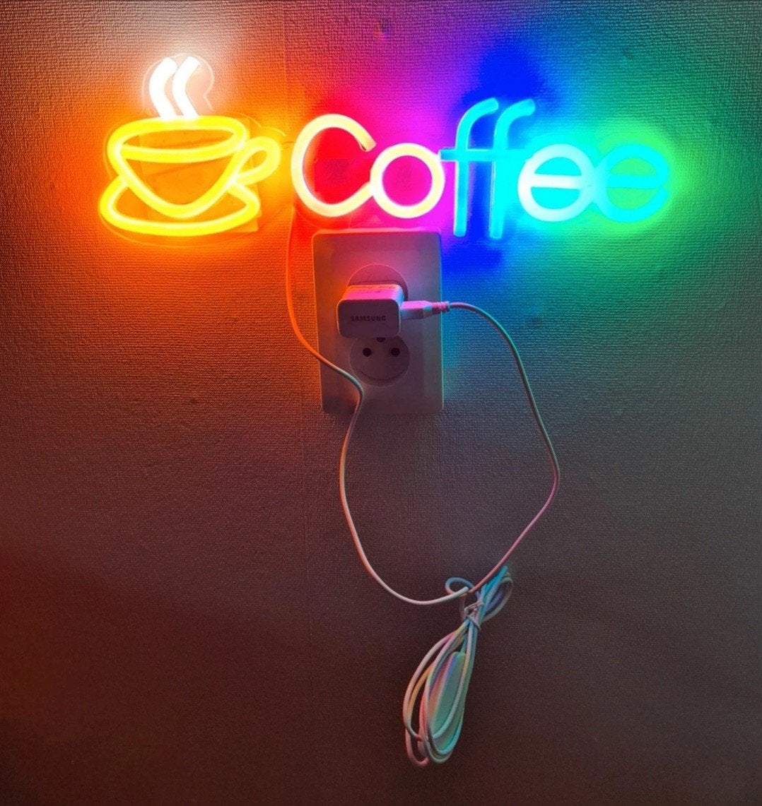 Neon lamp. Coffee. 36-12 cm, Ophalen of Verzenden, Nieuw