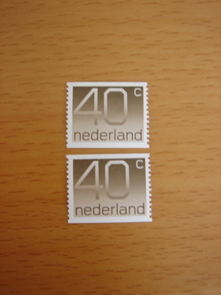 NVPH 1111A Cijfer type Crouwel rolzegel 2x , Ophalen of Verzenden, Na 1940, Postfris