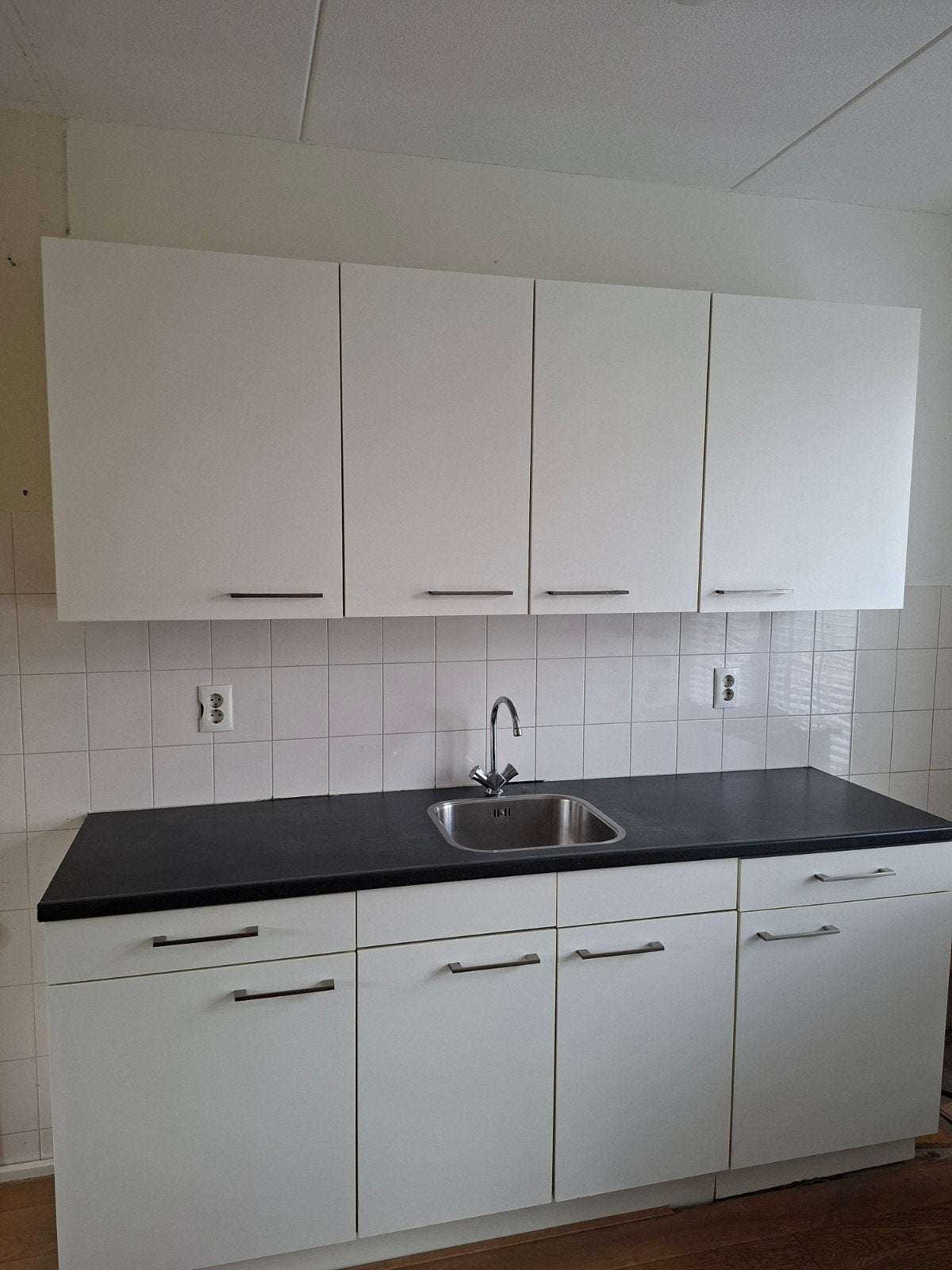 keller keuken, Ophalen, Gebruikt, Wit, Enkelwandige keuken