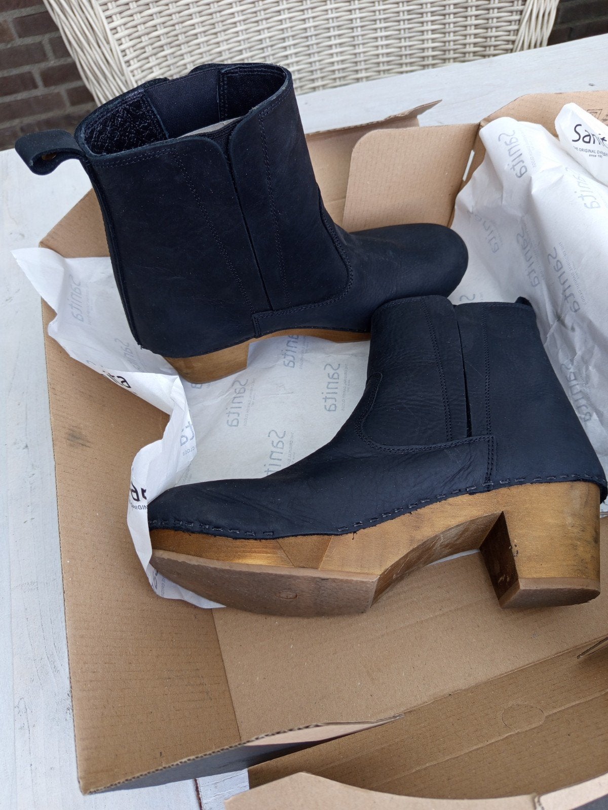 Schoenen Sanita maat 40, Zwart, Ophalen of Verzenden, Zo goed als nieuw, Sanita