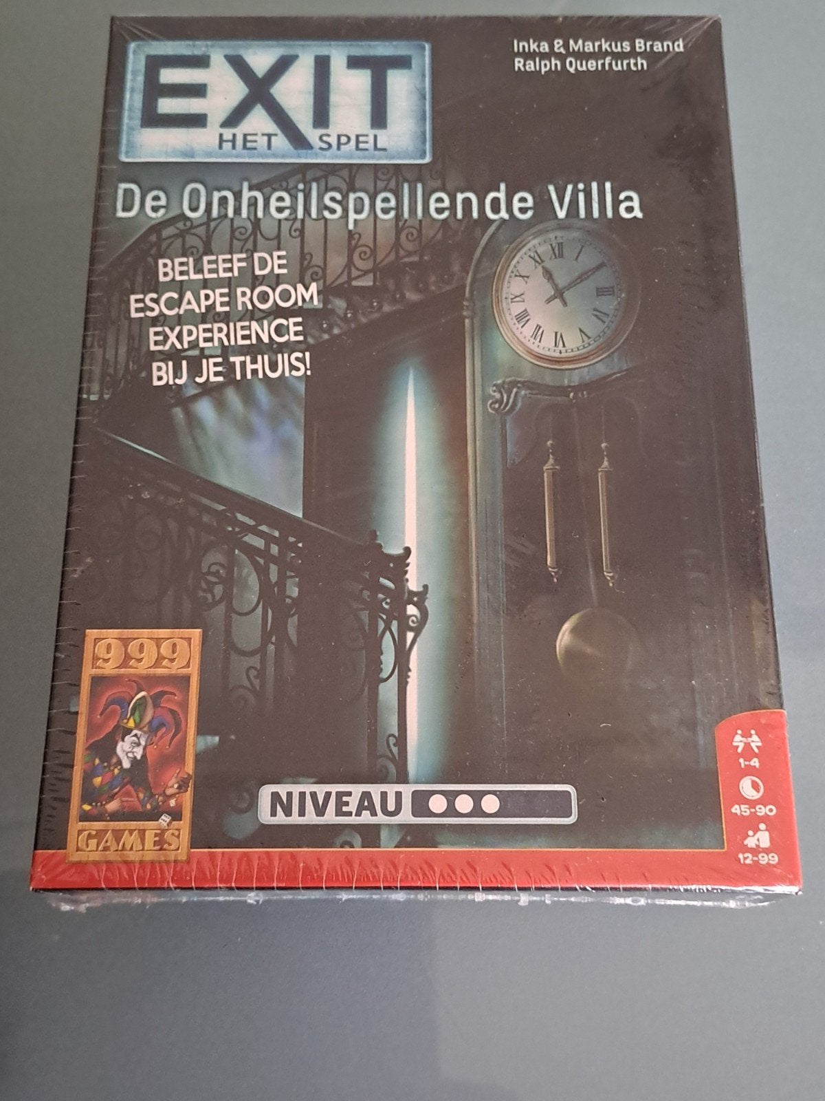 EXIT Het Spel: De Onheilspellende Villa - Escape Room, Een of twee spelers, Ophalen of Verzenden, Nieuw, 999 Games