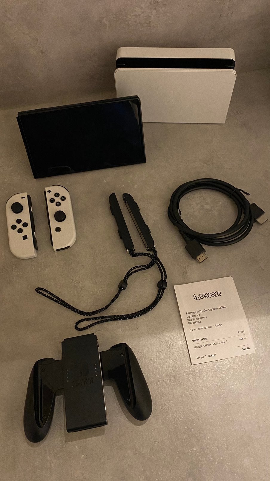 Foto 5 van Nintendo Switch OLED TouchScreen (Wit) + 256GB microSD