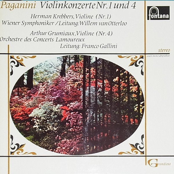 LP - Paganini - Herman Krebbers, Arthur Grumiaux, Kamermuziek, Inclusief binnenhoes, Ophalen of Verzenden, Zo goed als nieuw