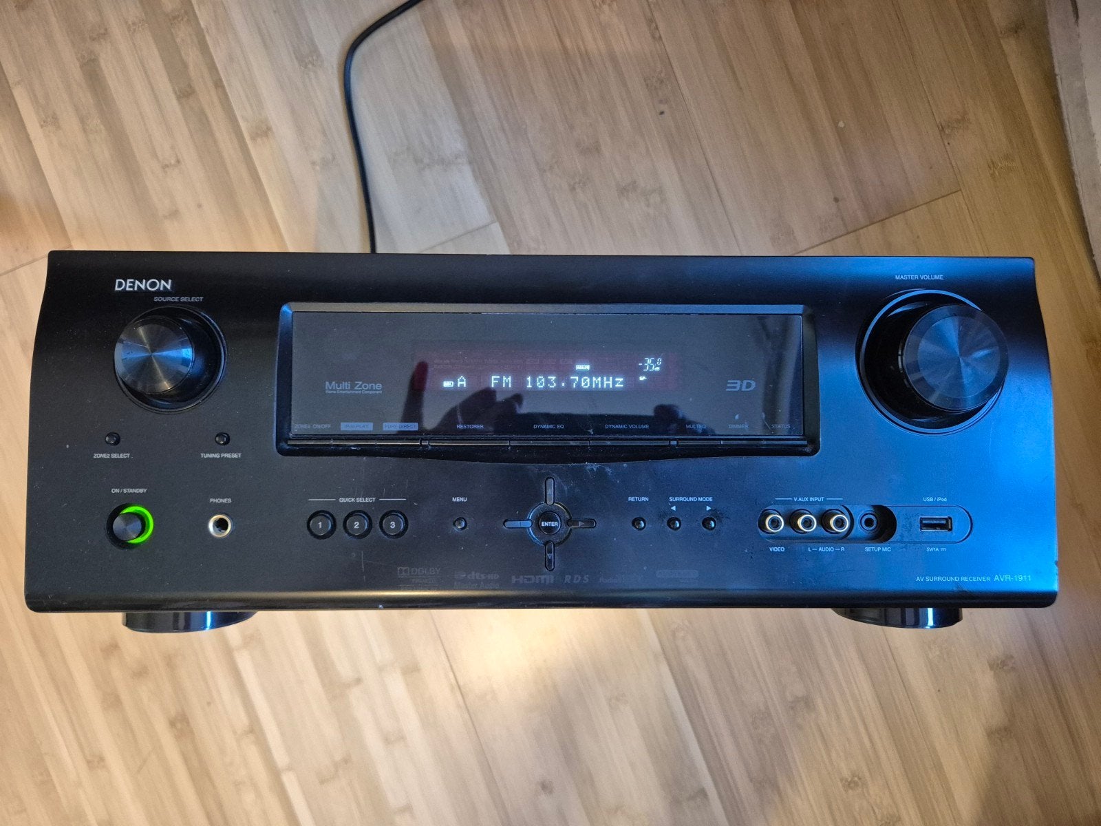 Denon AV 7.1 surround receiver AVR-1911, Gebruikt, Denon, Ophalen of Verzenden, 60 tot 120 watt