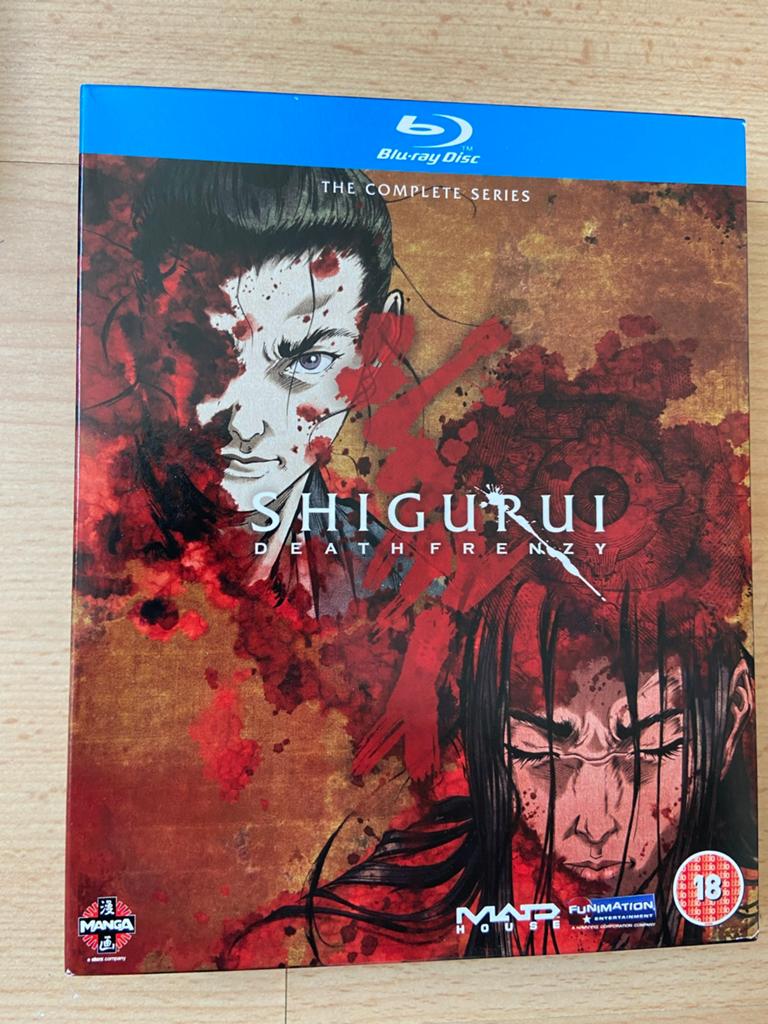 Shigurui Death Frenzy Anime Bluray Compleet!, Cd's en Dvd's, Blu-ray, Zo goed als nieuw, Tv en Series, Ophalen of Verzenden