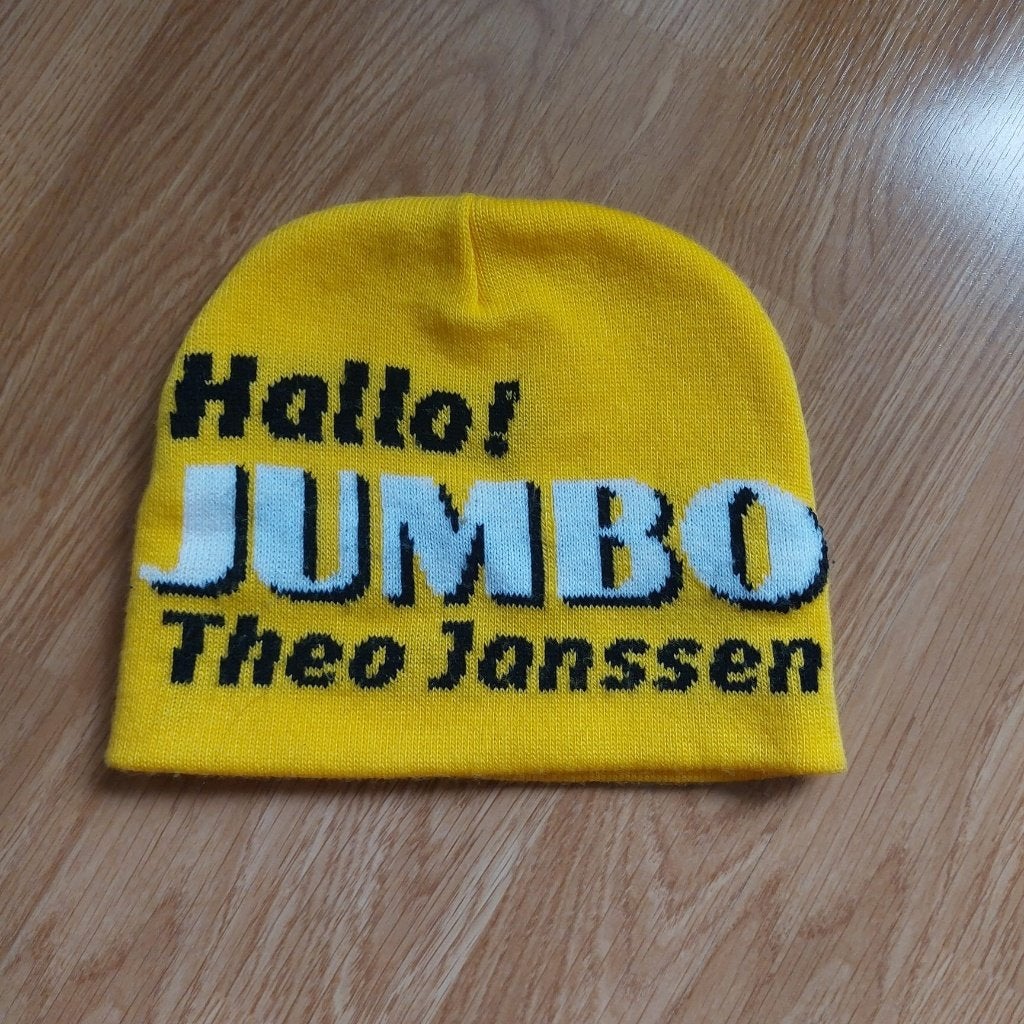 Gele muts van Hallo Jumbo Theo Janssen, nieuwe, Ophalen of Verzenden, Nieuw, Gebruiksvoorwerp