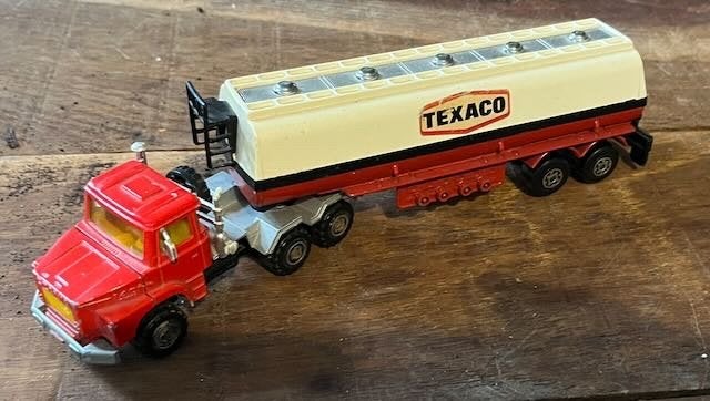 TEXACO tank trailer - Matchbox super kings, Ophalen of Verzenden, Gebruikt, Bus of Vrachtwagen, Matchbox