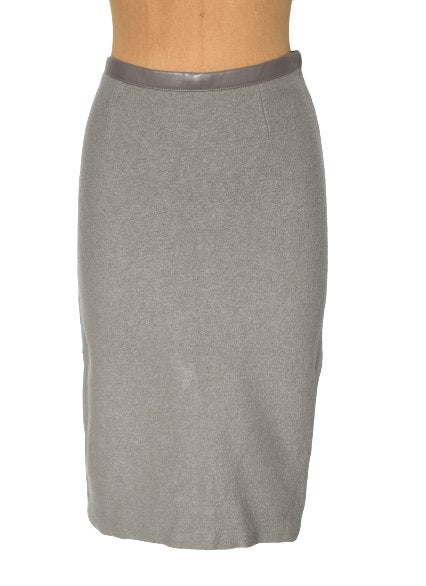 Reiss rok, wol/faux leather, grijs/roze, Mt. S, Reiss, Verzenden, Zo goed als nieuw, Roze