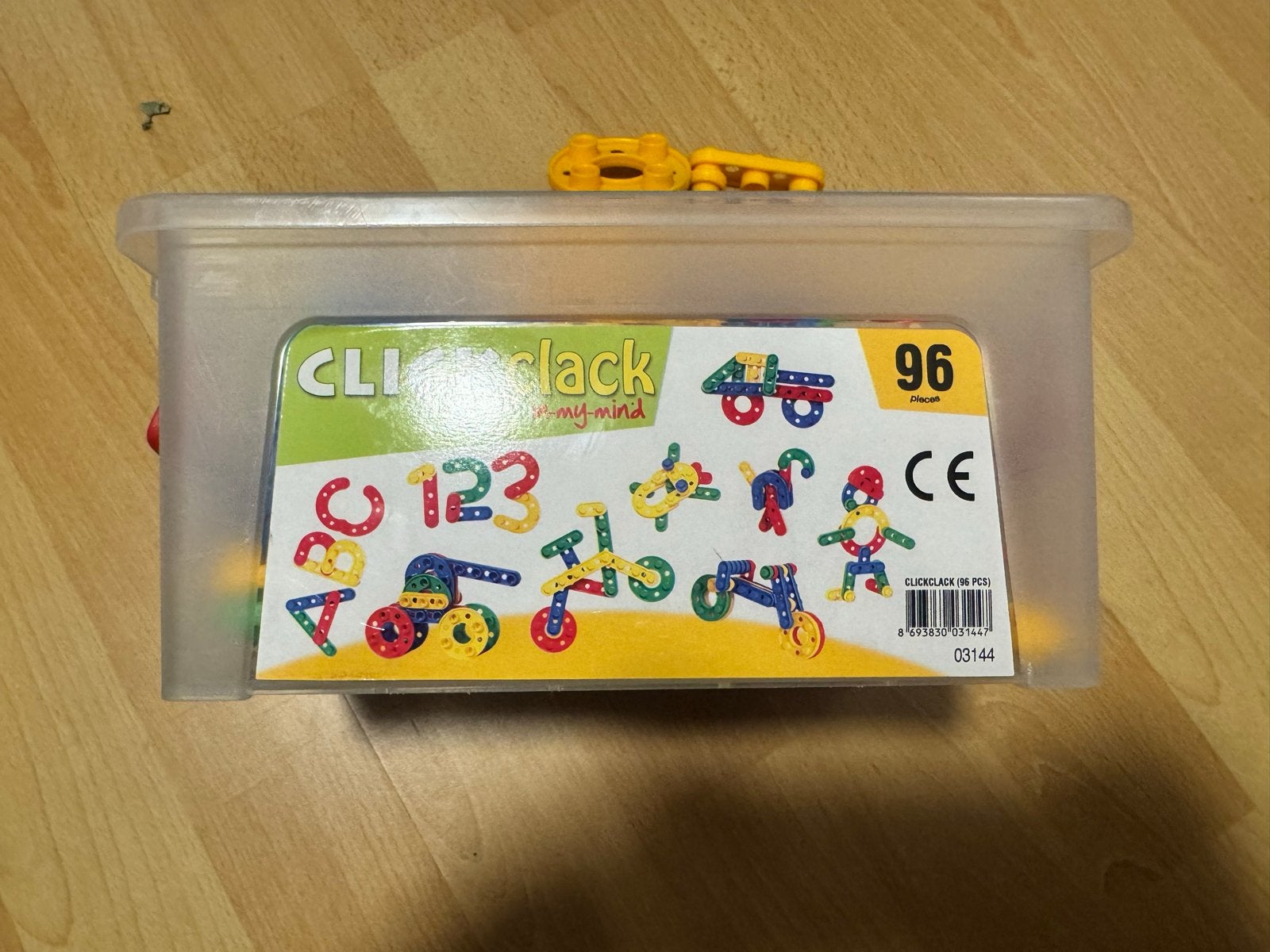 Click Clack Bouw- en Knutselset - 96 Stuks, Ophalen of Verzenden, Gebruikt, Knutselen