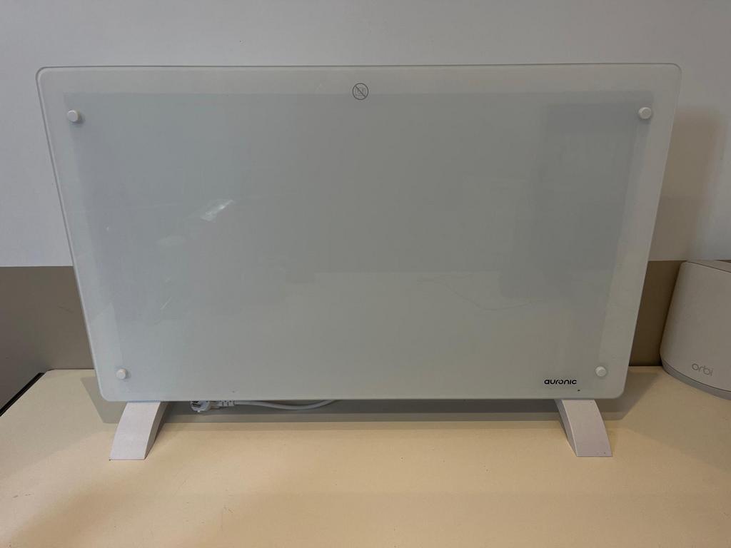 Auronic glazen convector kachel, Ophalen, 30 tot 80 cm, Gebruikt, Kachel