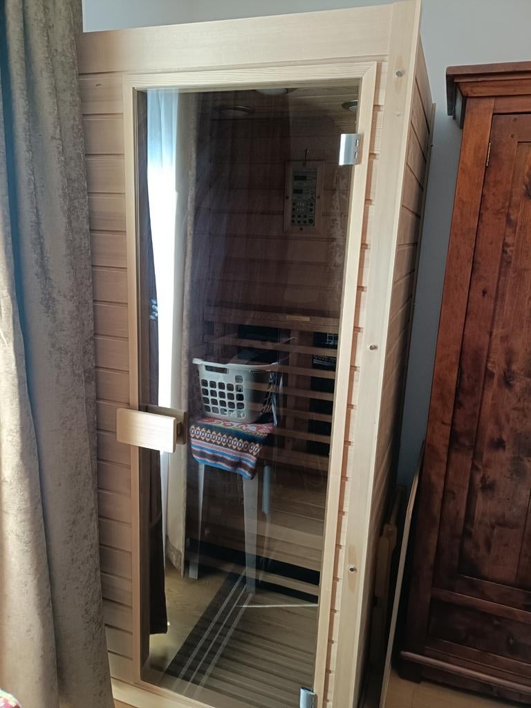 1 Persoons infrarood Sauna, Ophalen, Zo goed als nieuw, Complete sauna