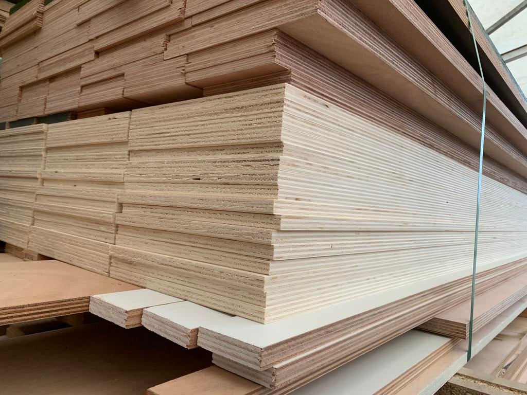 Plaatmateriaal, stroken, platen, Okoume mdf betonplex, Doe-het-zelf en Verbouw, Platen en Panelen, Ophalen, Nieuw