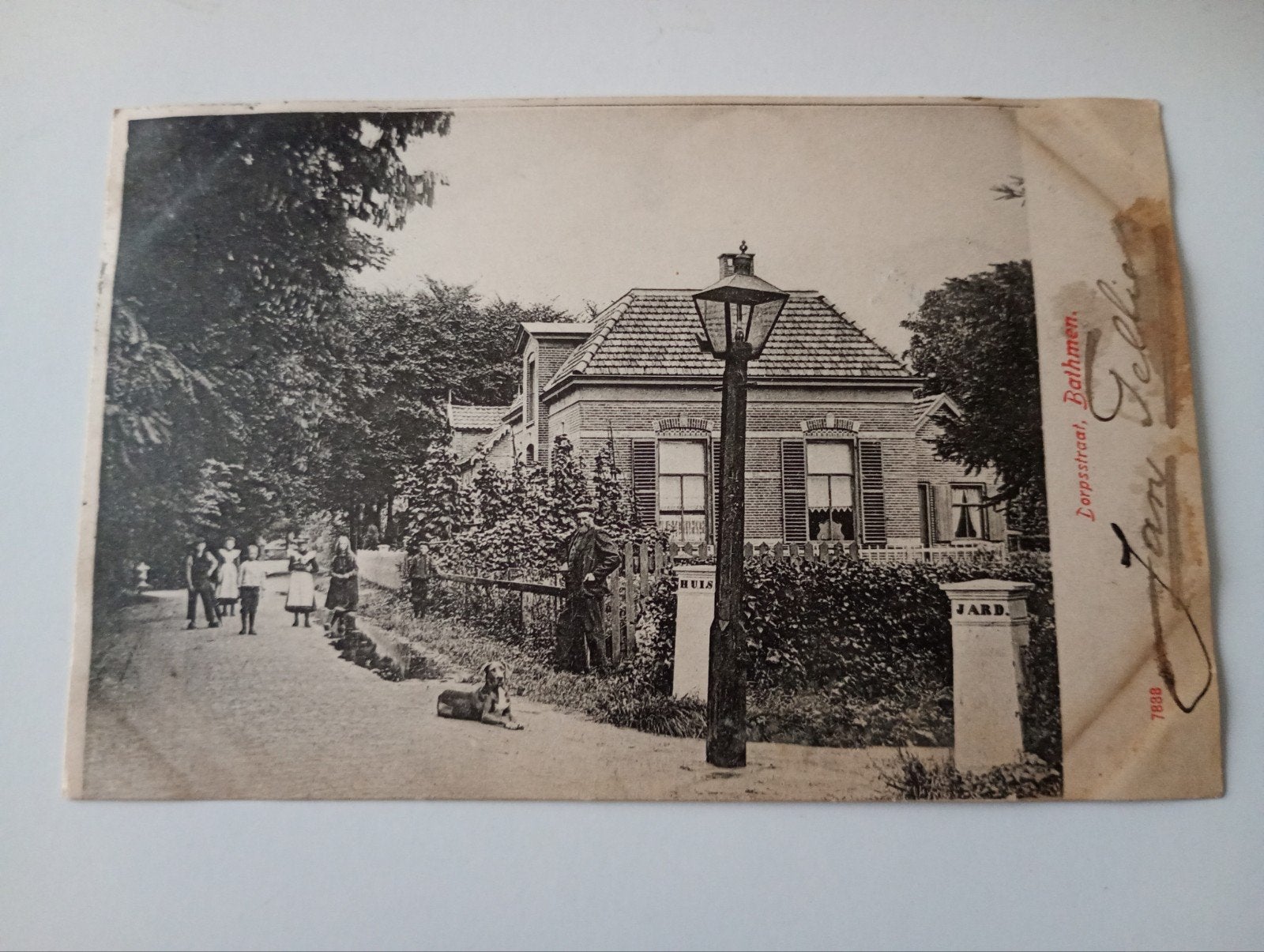 Bathmen bij Deventer Dorpsstraat 1905, Ophalen of Verzenden, Voor 1920, Gelopen, Overijssel