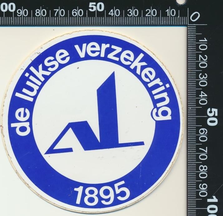 Sticker: De Luikse Verzekering, Ophalen of Verzenden, Zo goed als nieuw, Bedrijf of Vereniging