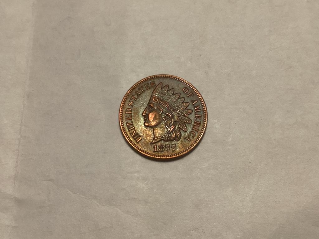 USA 1 cent 1877, Postzegels en Munten, Munten | Amerika, Ophalen of Verzenden, Noord-Amerika
