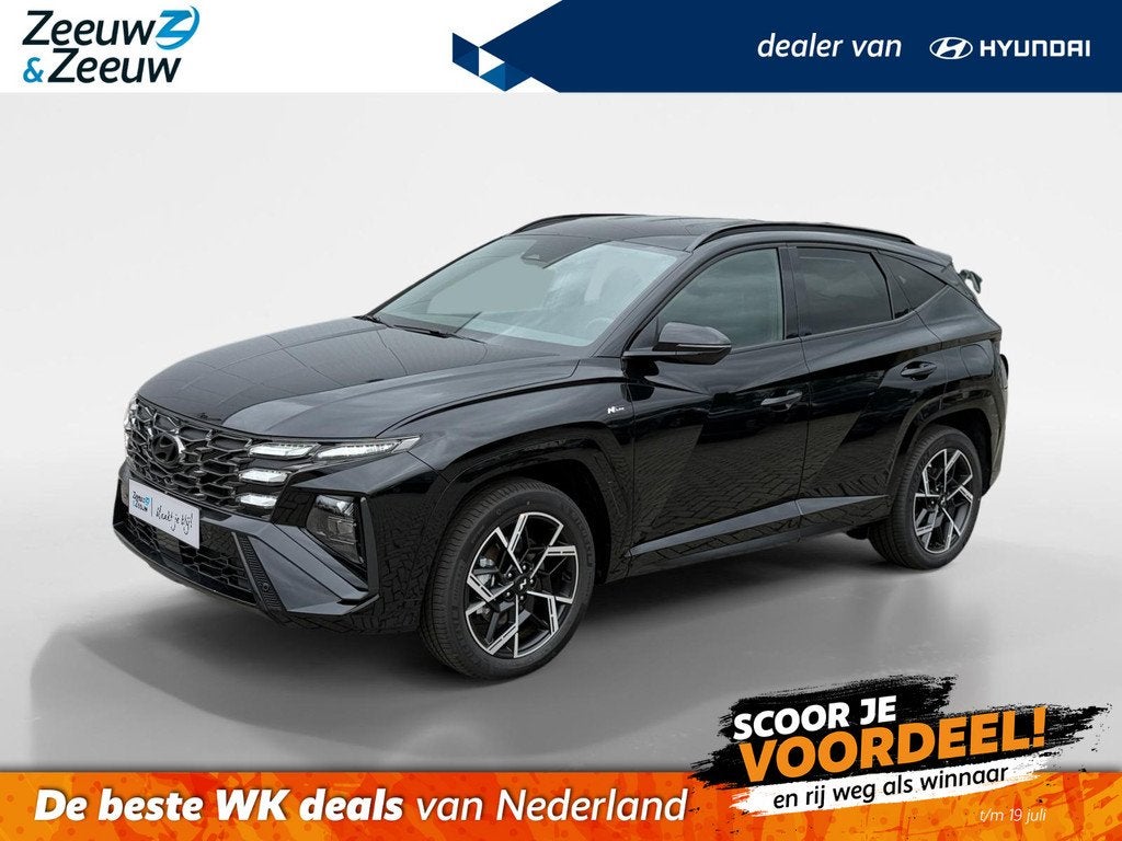 Hyundai Tucson 1.6 T-GDI PHEV N Line Business | WK-CAMPAGNE, 12 maanden, 14 kWh, 4 cilinders, Zwart