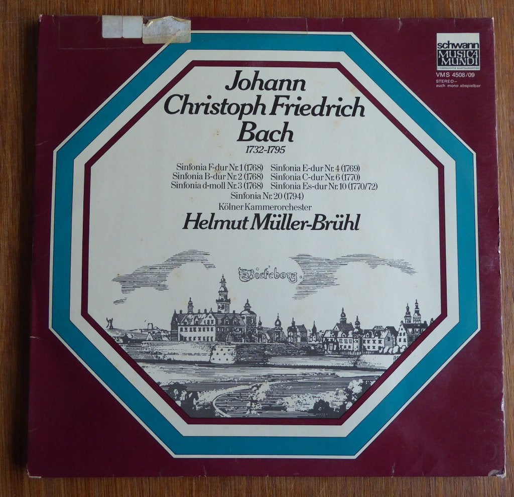 Johann Christoph Friedrich Bach - Helmut Müller-Brühl, Cd's en Dvd's, Vinyl | Klassiek, Gebruikt, Overige typen, Ophalen of Verzenden