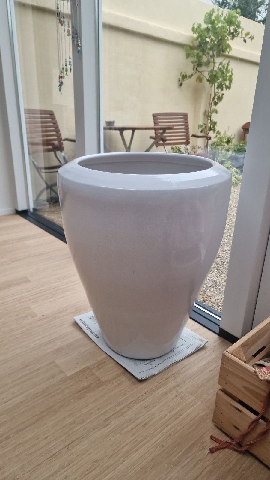 Ecri Living Bregenz - grote keramische plantenpot- bloempot, Ophalen, Overige kleuren, Handgemaakt, Natuurlijk materiaal
