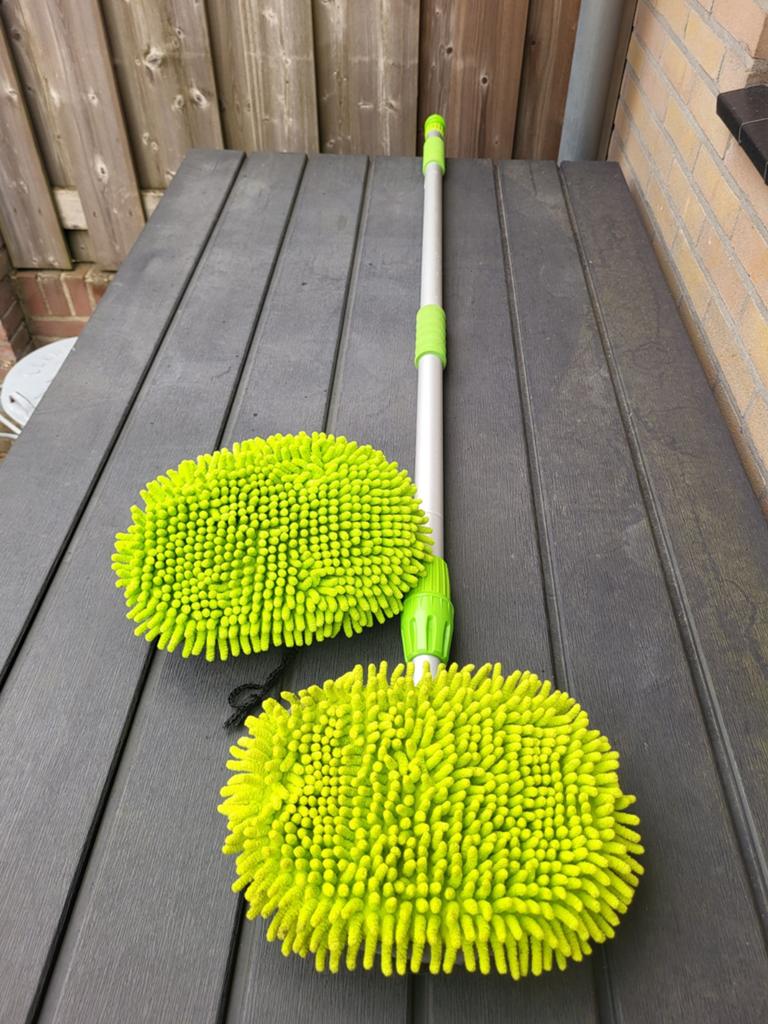 chenille pro plus telescopische wasborstel met extra borstel, Caravans en Kamperen, Camper-accessoires, Zo goed als nieuw, Ophalen