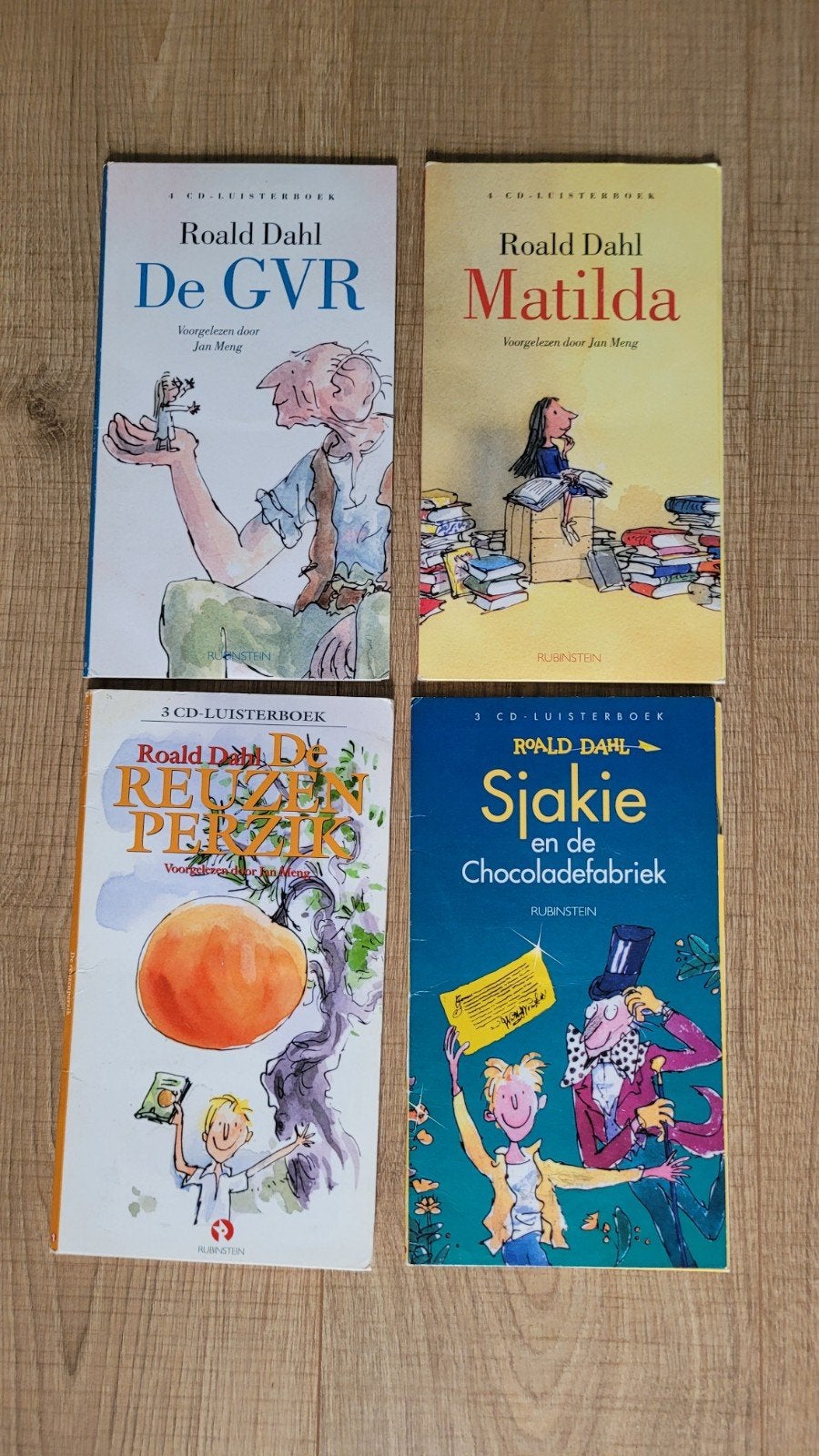 Roald Dahl Luisterboek: oa De GVR, Matilda, Reuzenperzik, Boeken, Ophalen of Verzenden, Gelezen, Roald Dahl, 6 tot 12 maanden