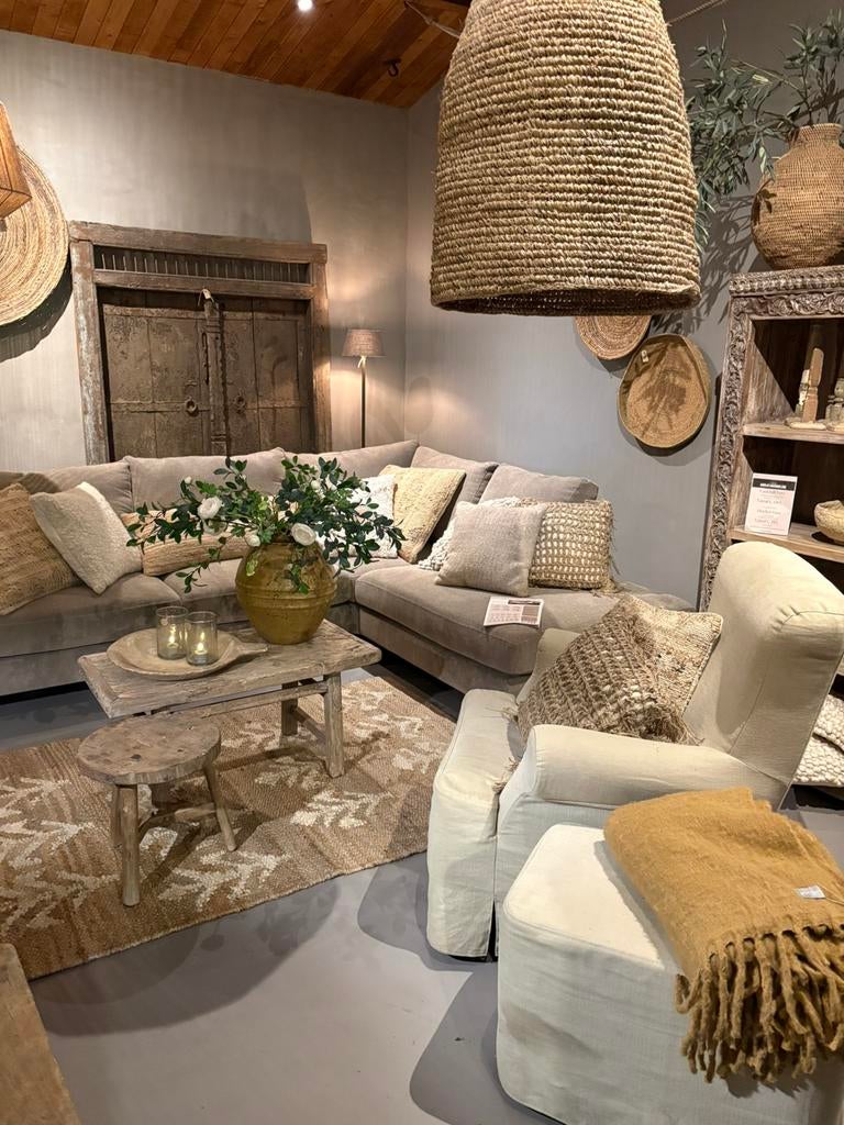 Landelijk wonen bank kast lamp vaas tafel sidetable kist pot, Ophalen of Verzenden, Nieuw