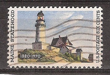 USA, Maine, 150 jaar, 1970., Ophalen of Verzenden, Gestempeld, Noord-Amerika