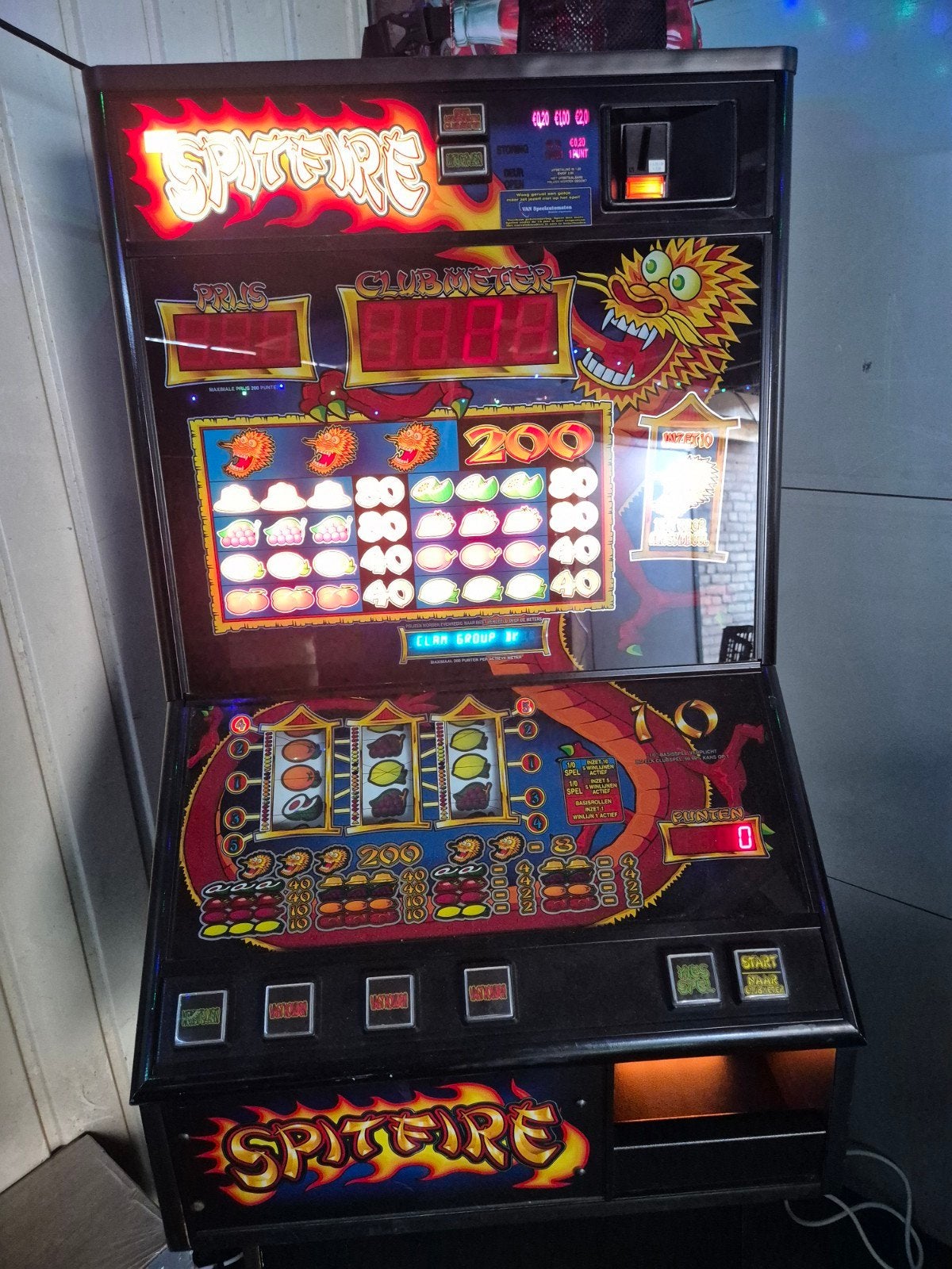 Spitfire gokkast - Klassieke speelautomaat, Verzamelen, Automaten | Gokkasten en Fruitautomaten, Euro, Ophalen, Gebruikt