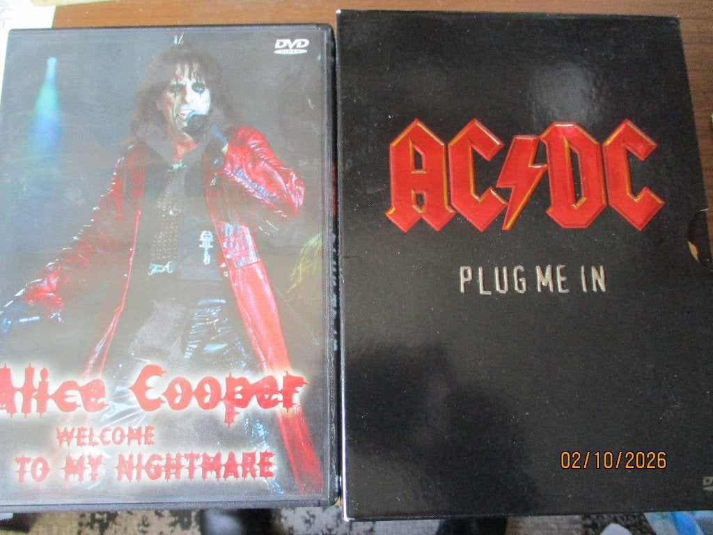 DVD's Rock, Hard Rock, Metal: Kiss, ACDC, Rammstein, 24x, Alle leeftijden, Ophalen of Verzenden, Zo goed als nieuw