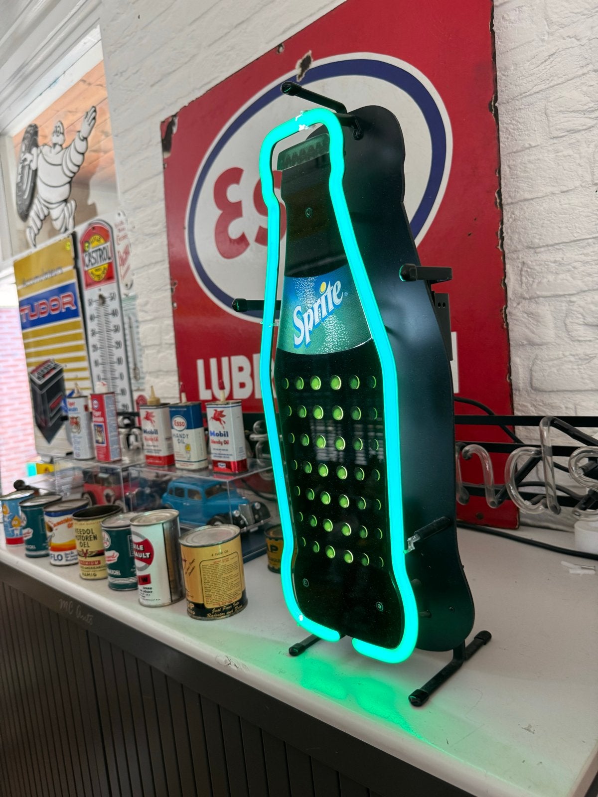Sprite Neon Reclamebord - Vintage Stijl Lichtreclame, Verzamelen, Merken en Reclamevoorwerpen, Ophalen, Gebruikt, ., Lichtbak of (neon) lamp