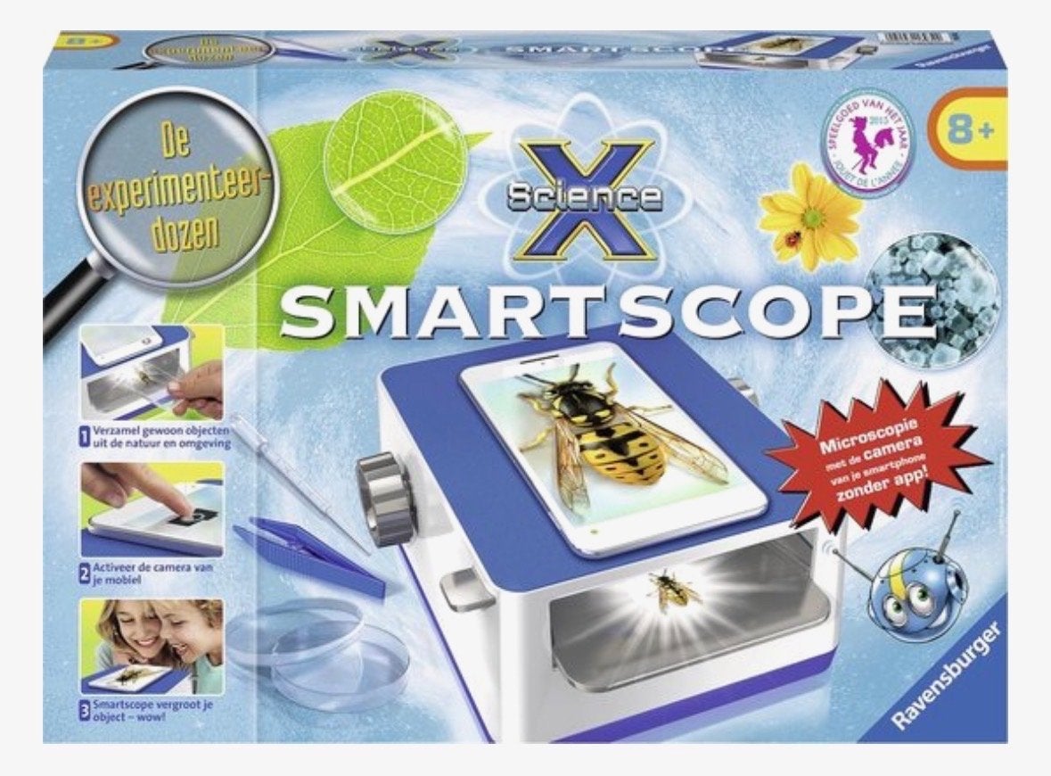 Ravensburger Science X Smartscope - Smartphone Microscoop, Ophalen, Nieuw, Minder dan 400x, Biologische microscoop
