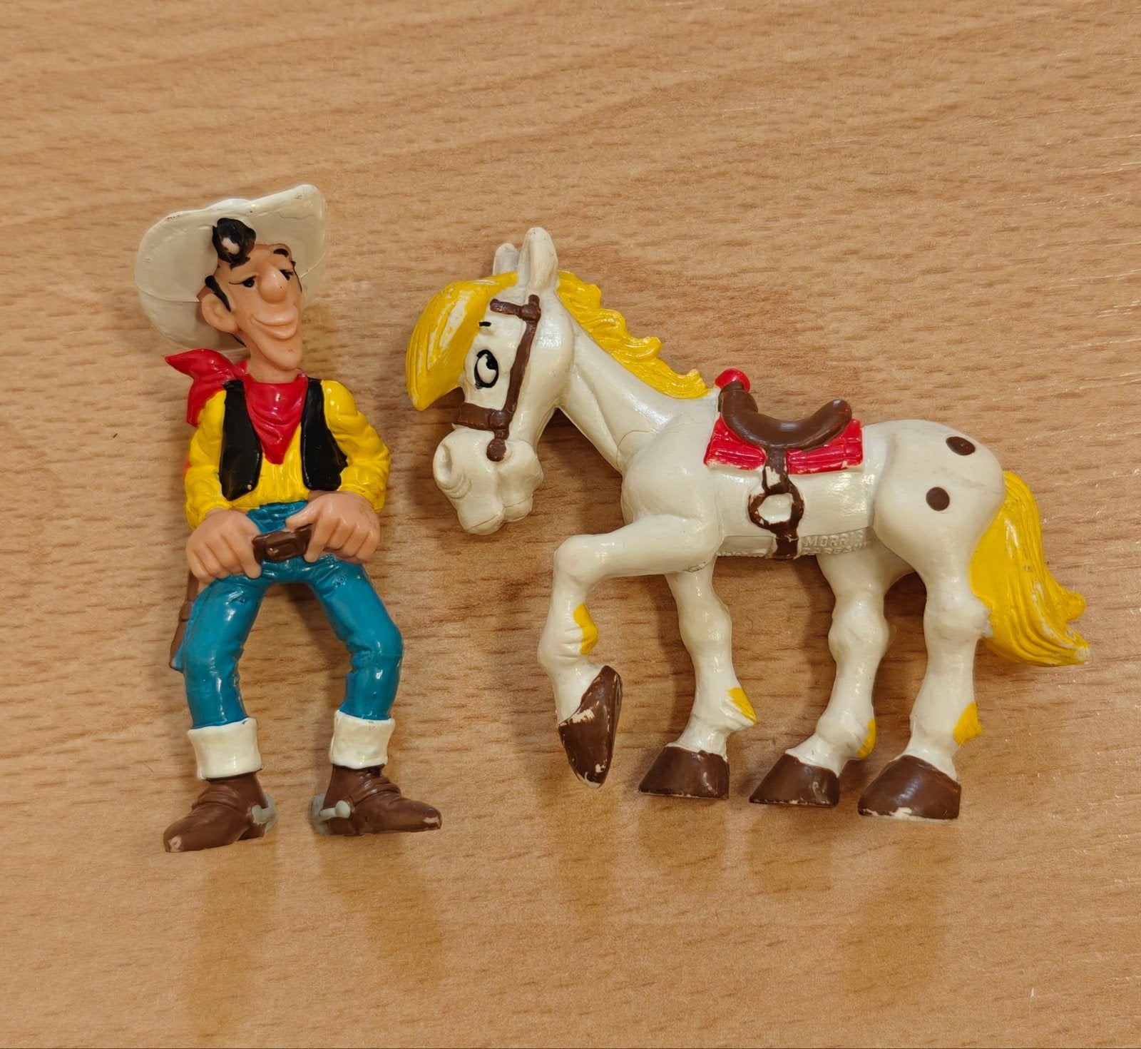 Schleich Lucky Luke & Jolly Jumper, Ophalen of Verzenden, Gebruikt