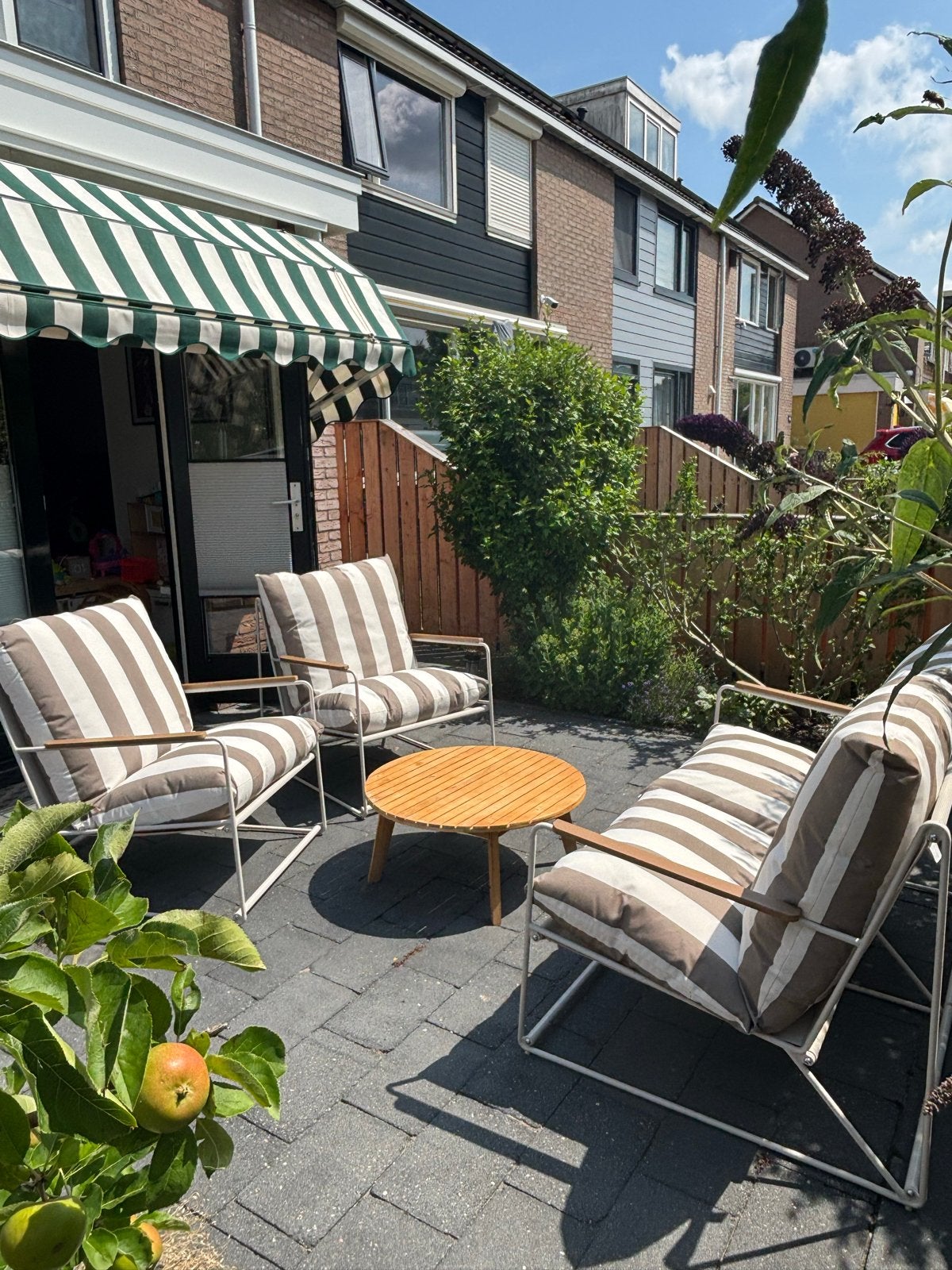 Loungeset, Ophalen, 4 zitplaatsen, Aluminium, Zo goed als nieuw