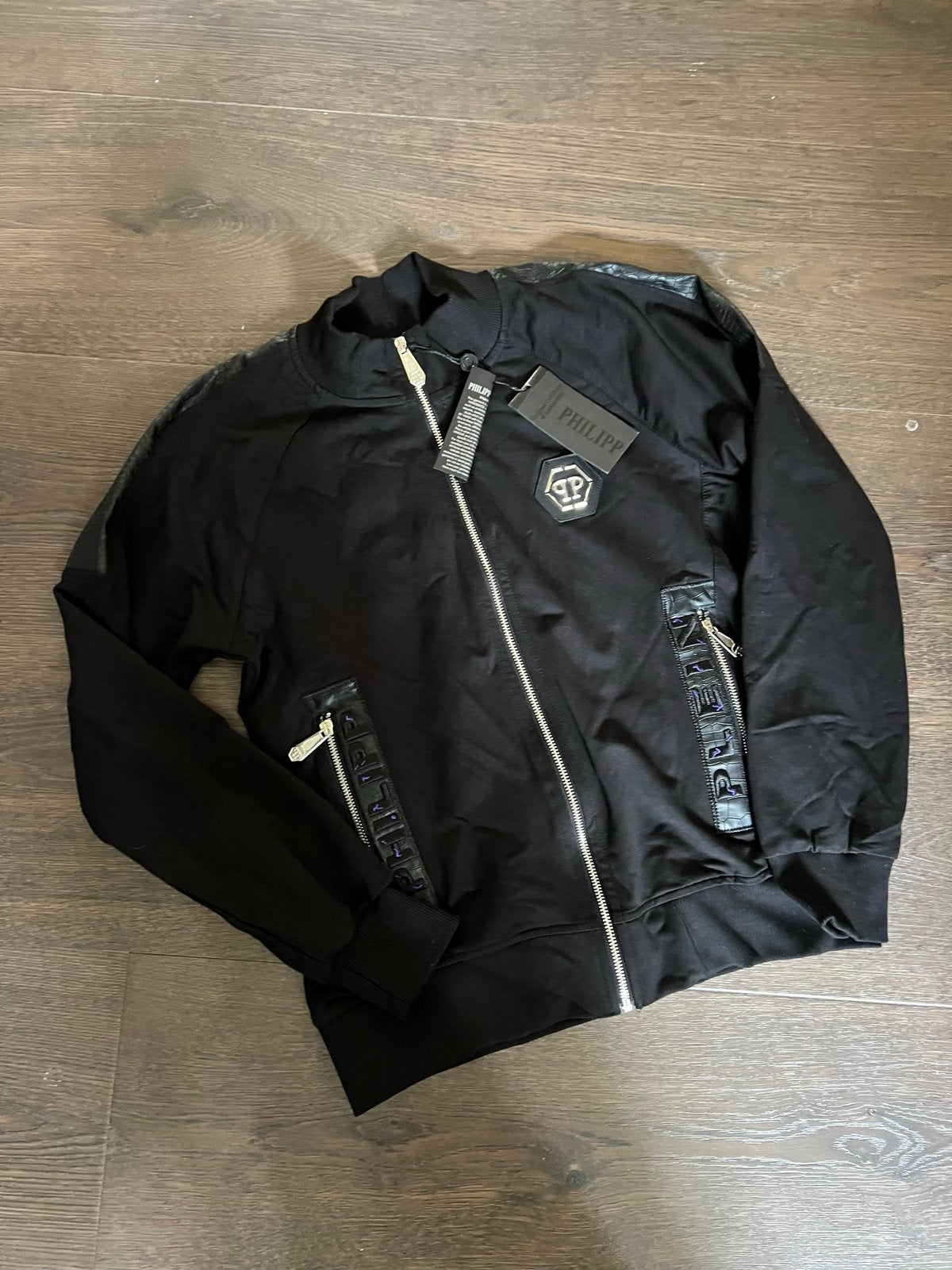 Philipp Plein trainingspak met doodshoofd, Ophalen of Verzenden, Nieuw, Maat 42/44 (L), Zwart
