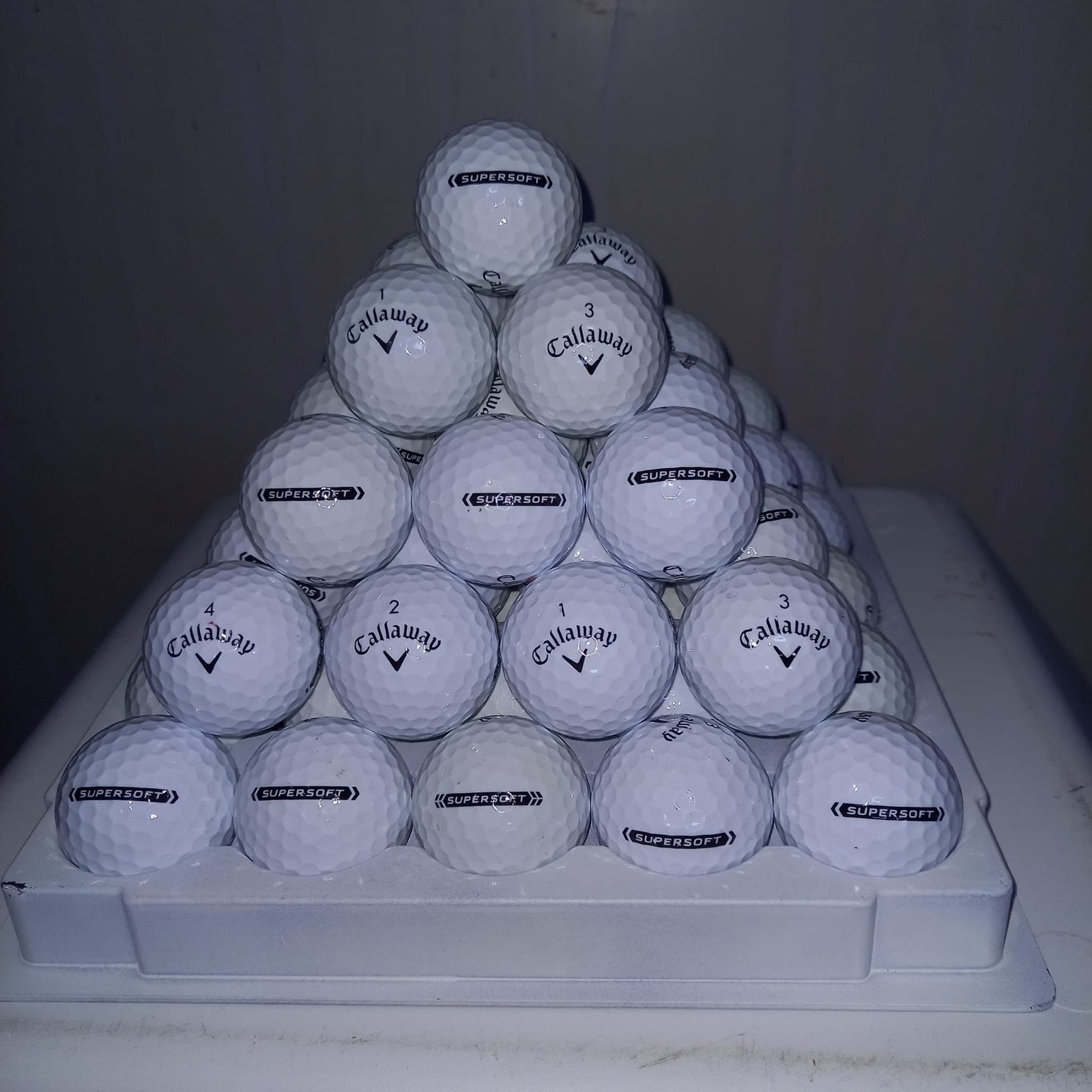 Callaway Supersoft AAAA Golfballen - 100 stuks, Sport en Fitness, Golf, Ophalen of Verzenden, Zo goed als nieuw, Bal(len), Callaway