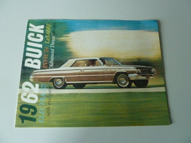 1962 Buick Elektra, Invicta & LeSabre Brochure USA, Ophalen of Verzenden, Gelezen, Overige merken