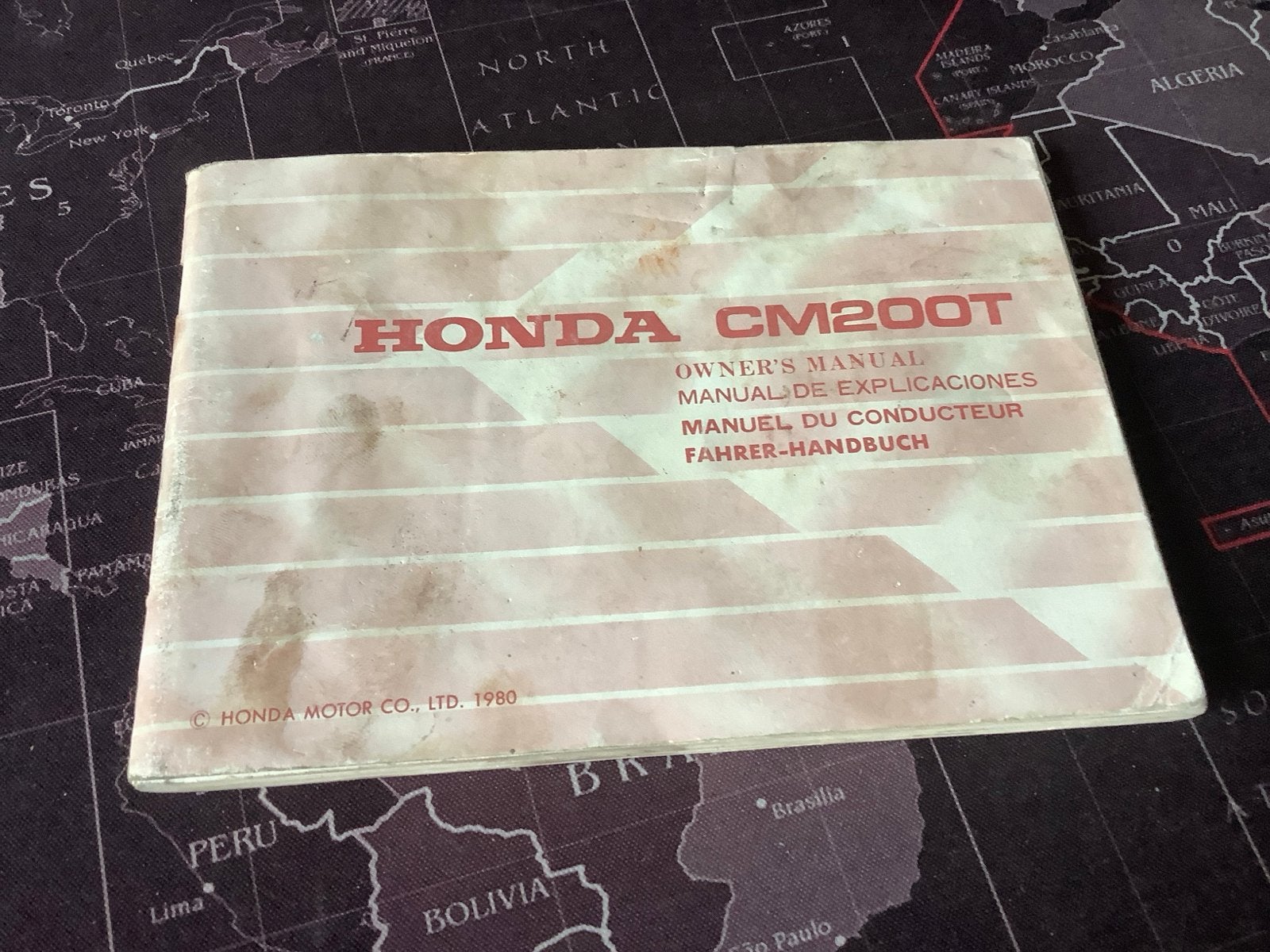 Honda CM200T Owners Manual - Handleiding 1980, zeldzaam!, Motoren, Verzenden, Honda